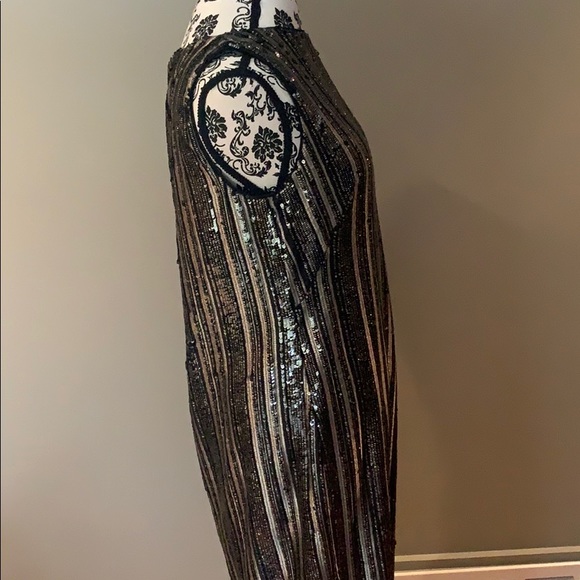 NWT Lauren Ralph Lauren Striped Sequin Dress - Picture 8 of 13